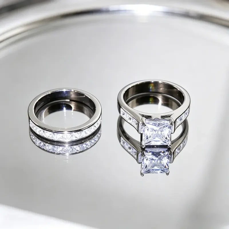 2pc Classic Timeless Ring Set - Image 6