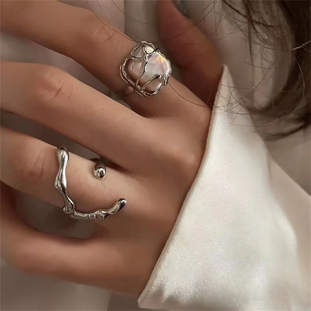 2pc Geometric Ring Set - Image 2
