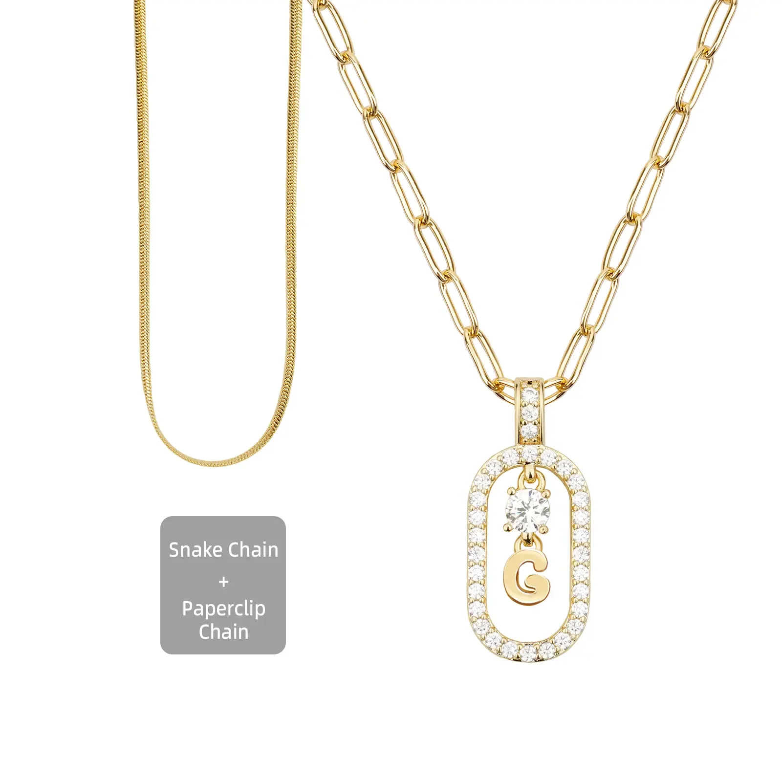 2pc Initial Necklace Set - Image 18