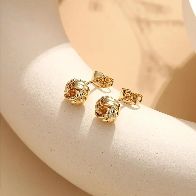 3 Pair Love Knot Earrings - Image 3