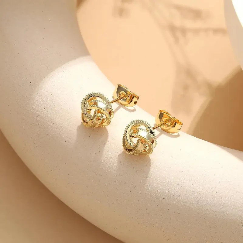 3 Pair Love Knot Earrings - Image 5