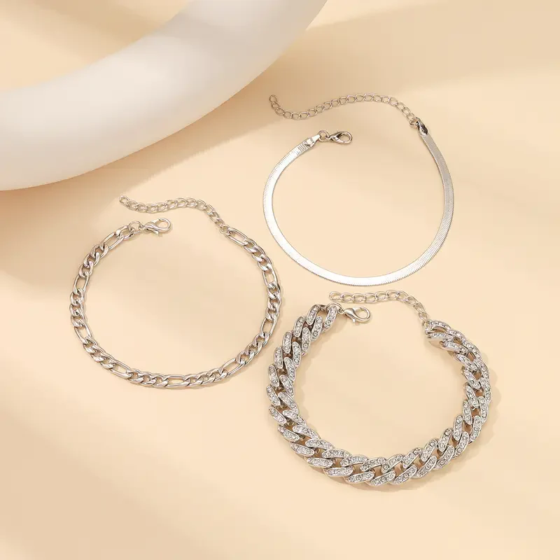 3pc Chunky Anklet Set - Image 6