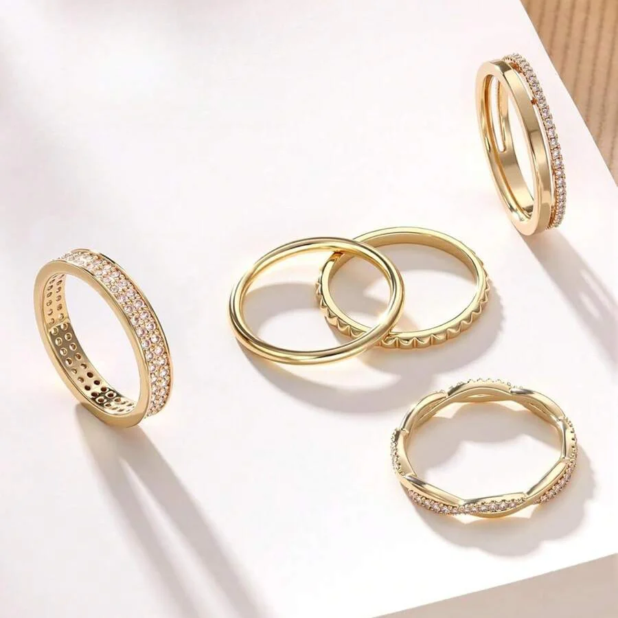 5pc Stackable Ring Set - Image 3