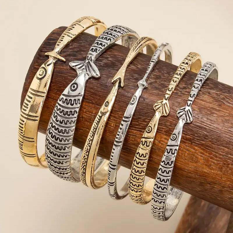 6pc Ocean Fish Bracelet Set - Image 2