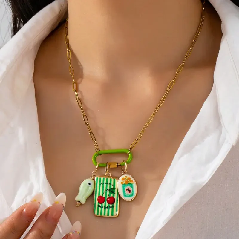 6pc Summer Carabiner Necklace - Image 6