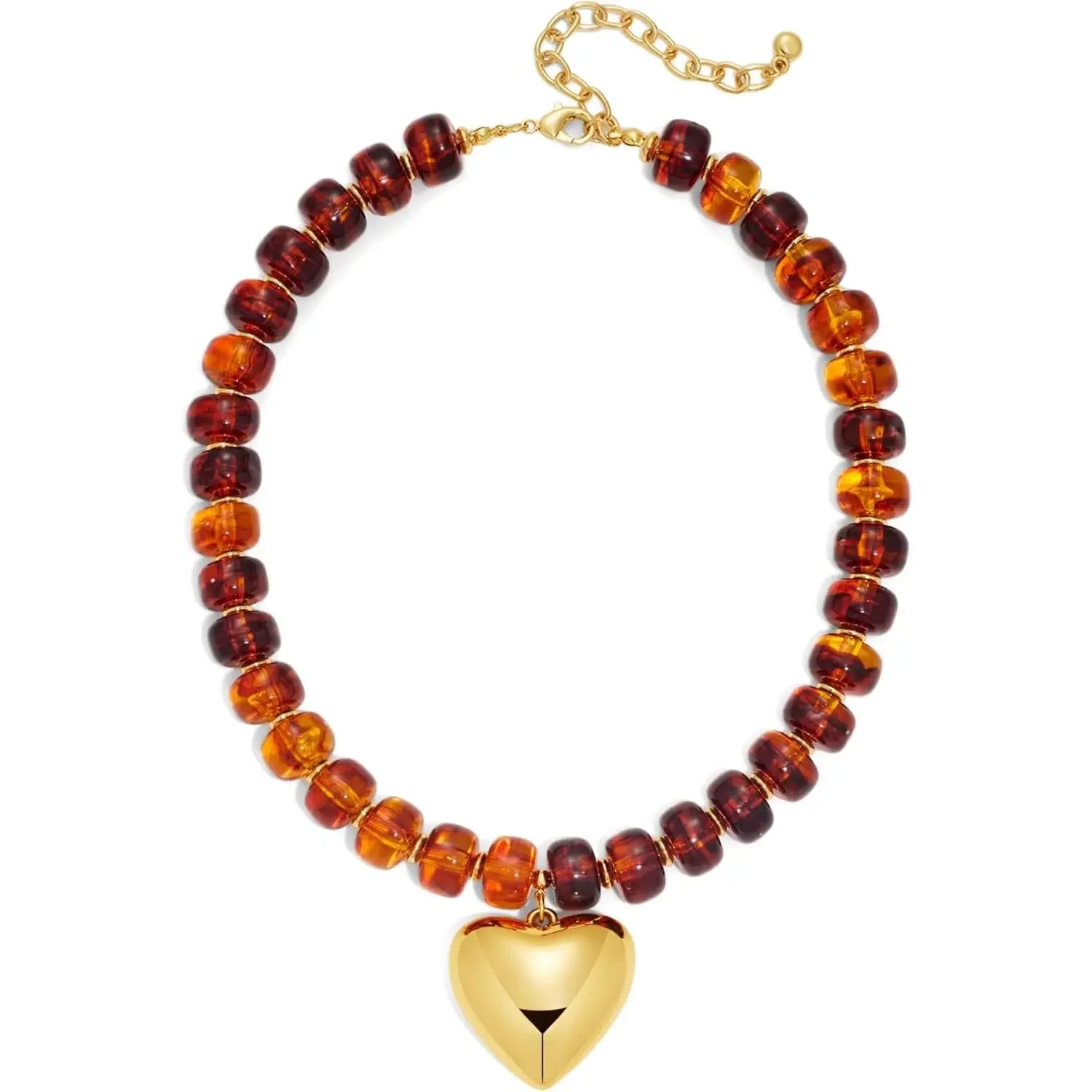 Chunky Bead Heart Necklace - Image 16