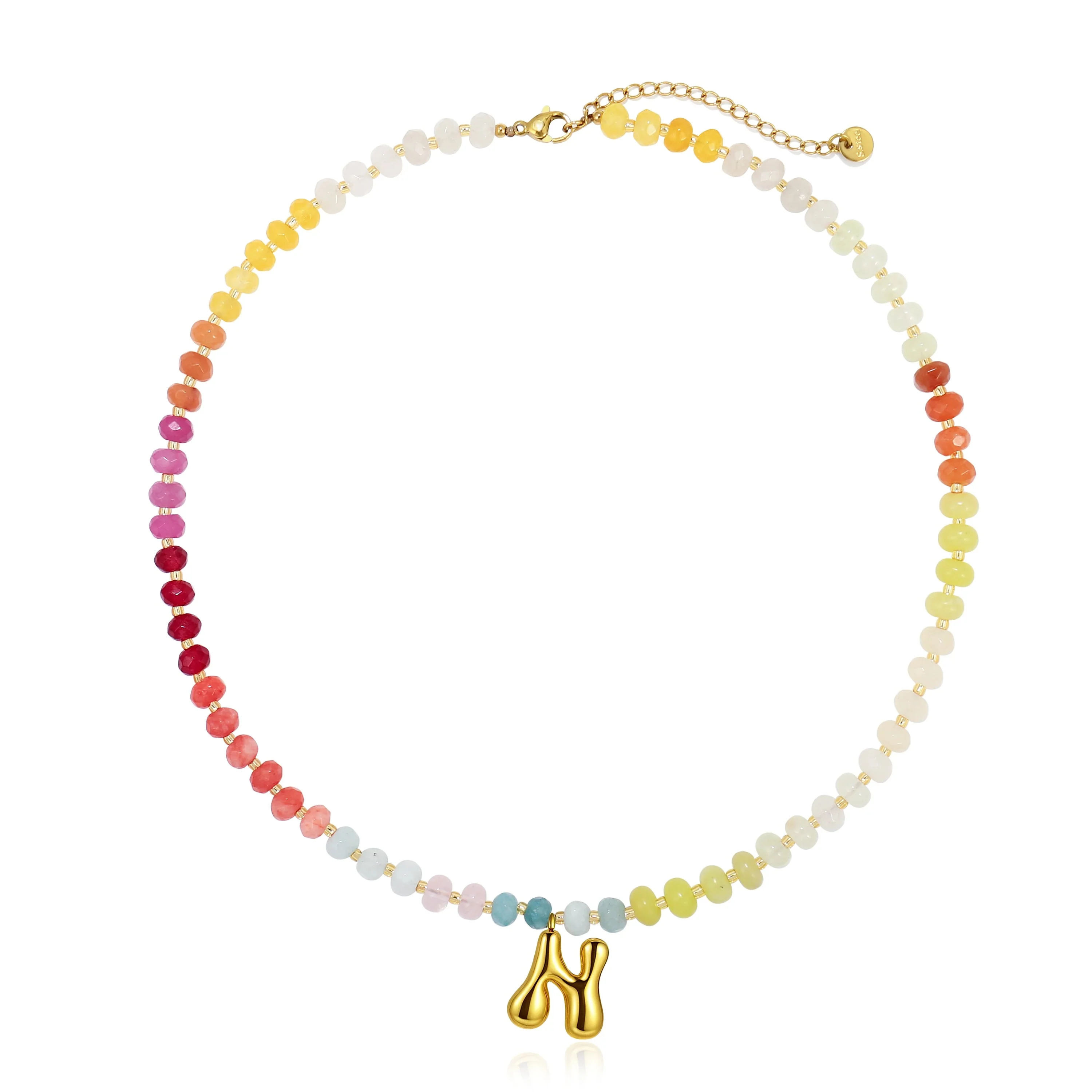 Colorful Balloon Letter Necklace - Image 14