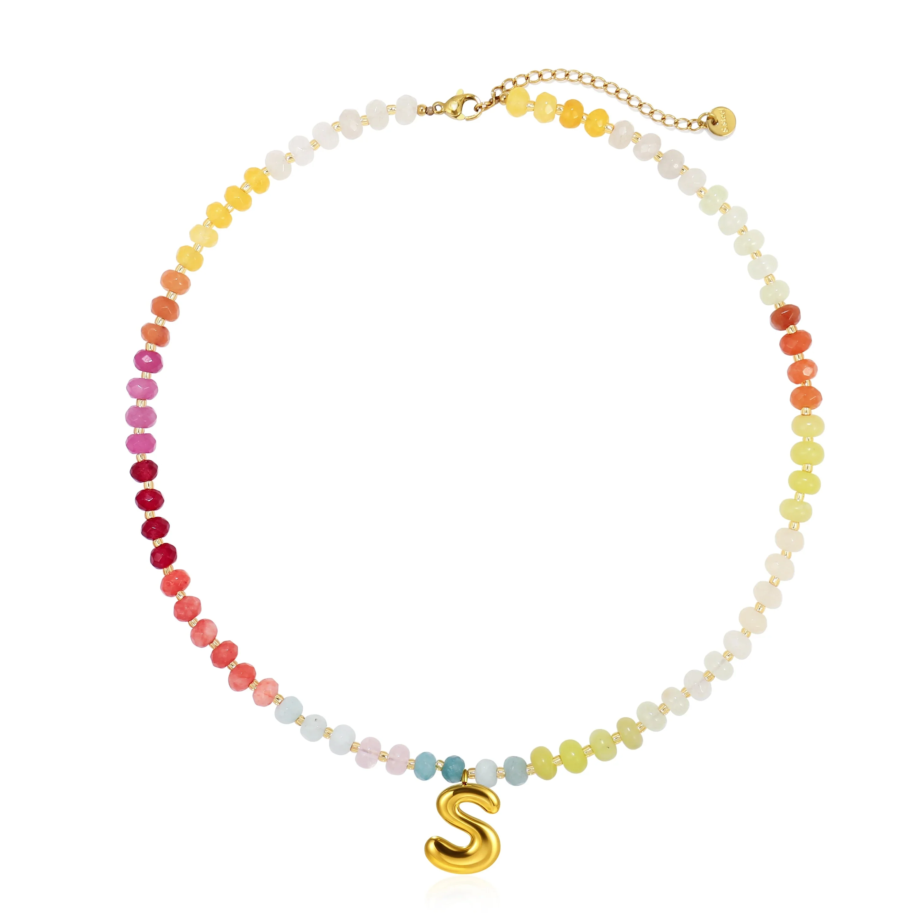 Colorful Balloon Letter Necklace - Image 19