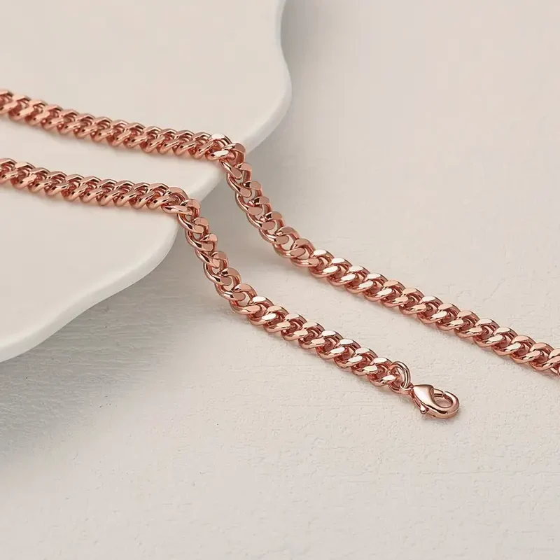 Copper Cuban Chain Bracelet - Image 3