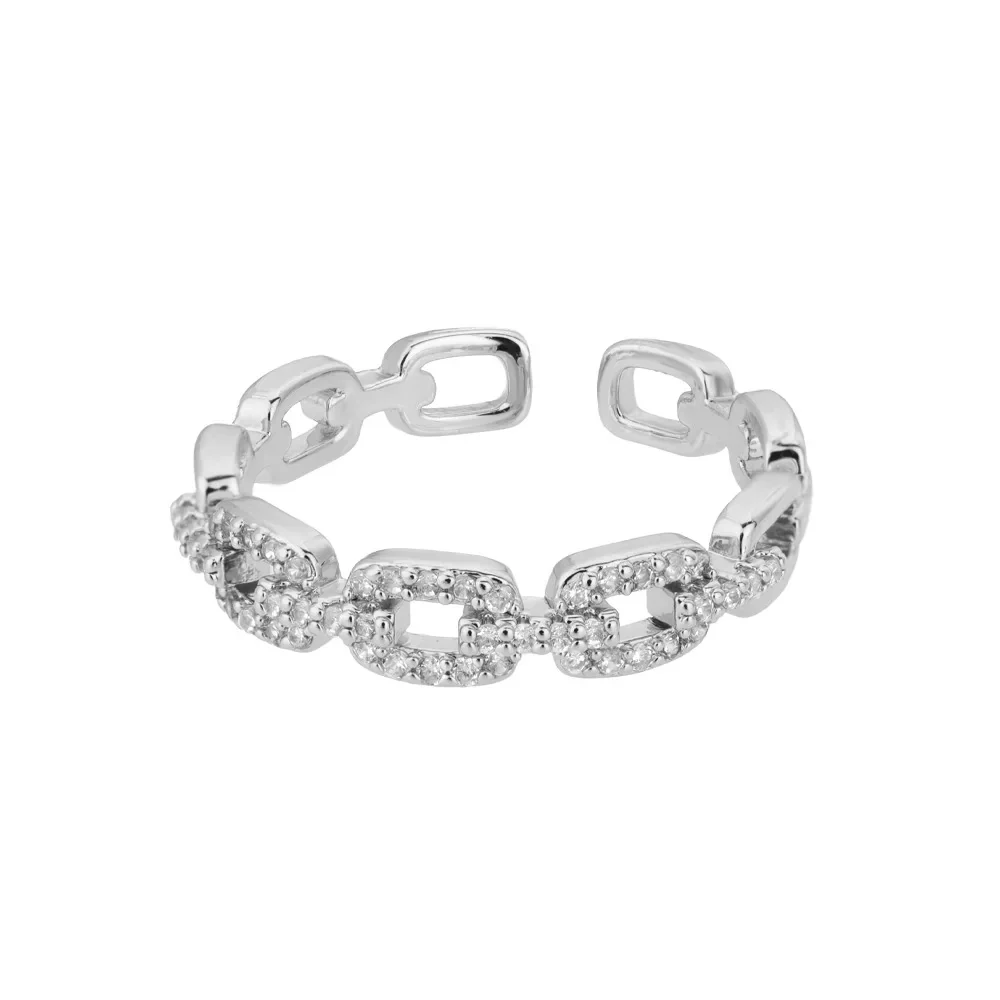 Elegant Twist Chain Ring - Image 2