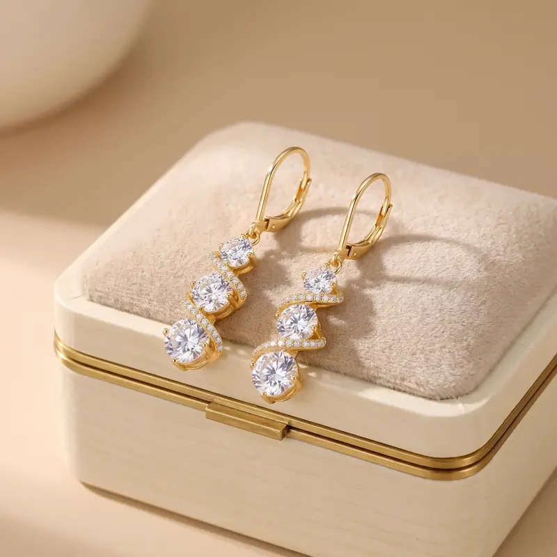 Elegant Twisted Tassel Earrings - Image 3