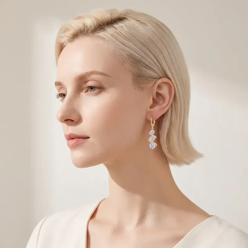 Elegant Twisted Tassel Earrings - Image 4