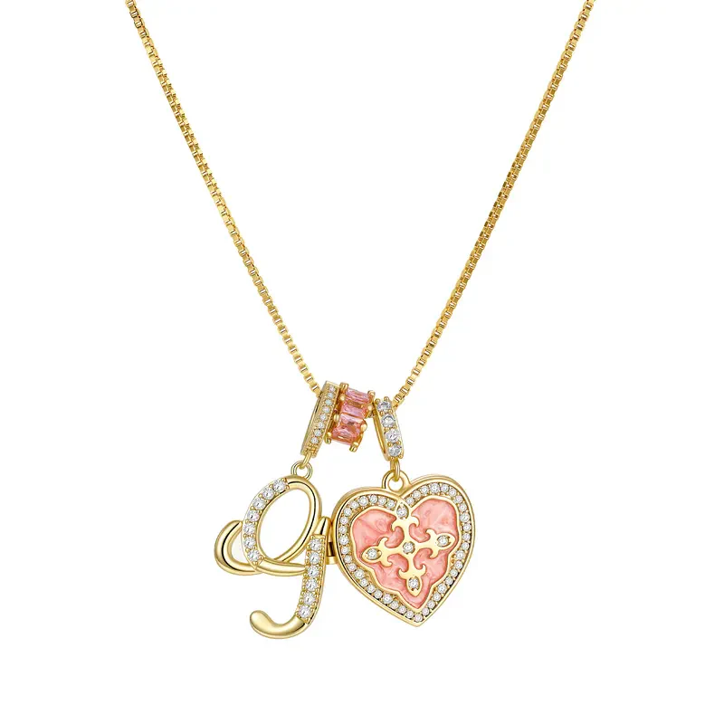 Fleur De Lis Initial Necklace - Image 13