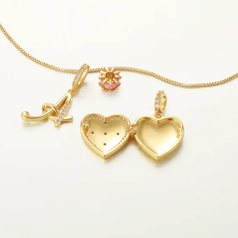 Fleur De Lis Initial Necklace - Image 4