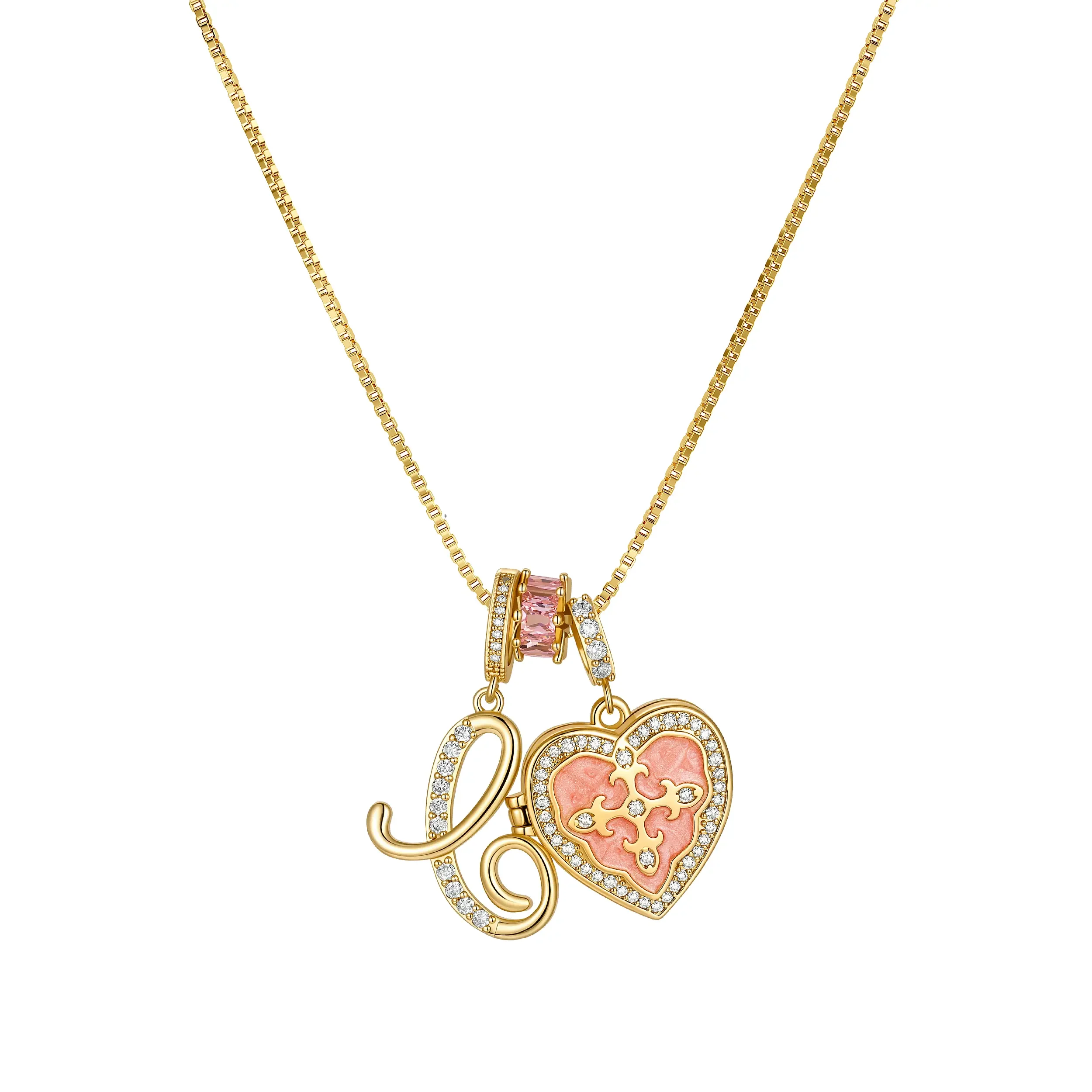 Fleur De Lis Initial Necklace - Image 9