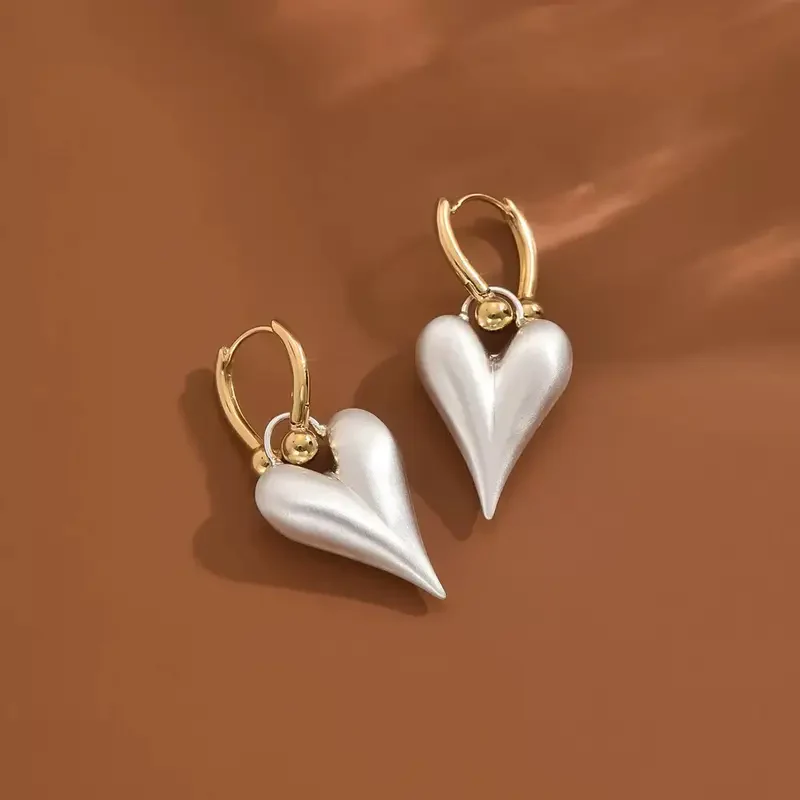 Heart Hoop Earrings - Image 2