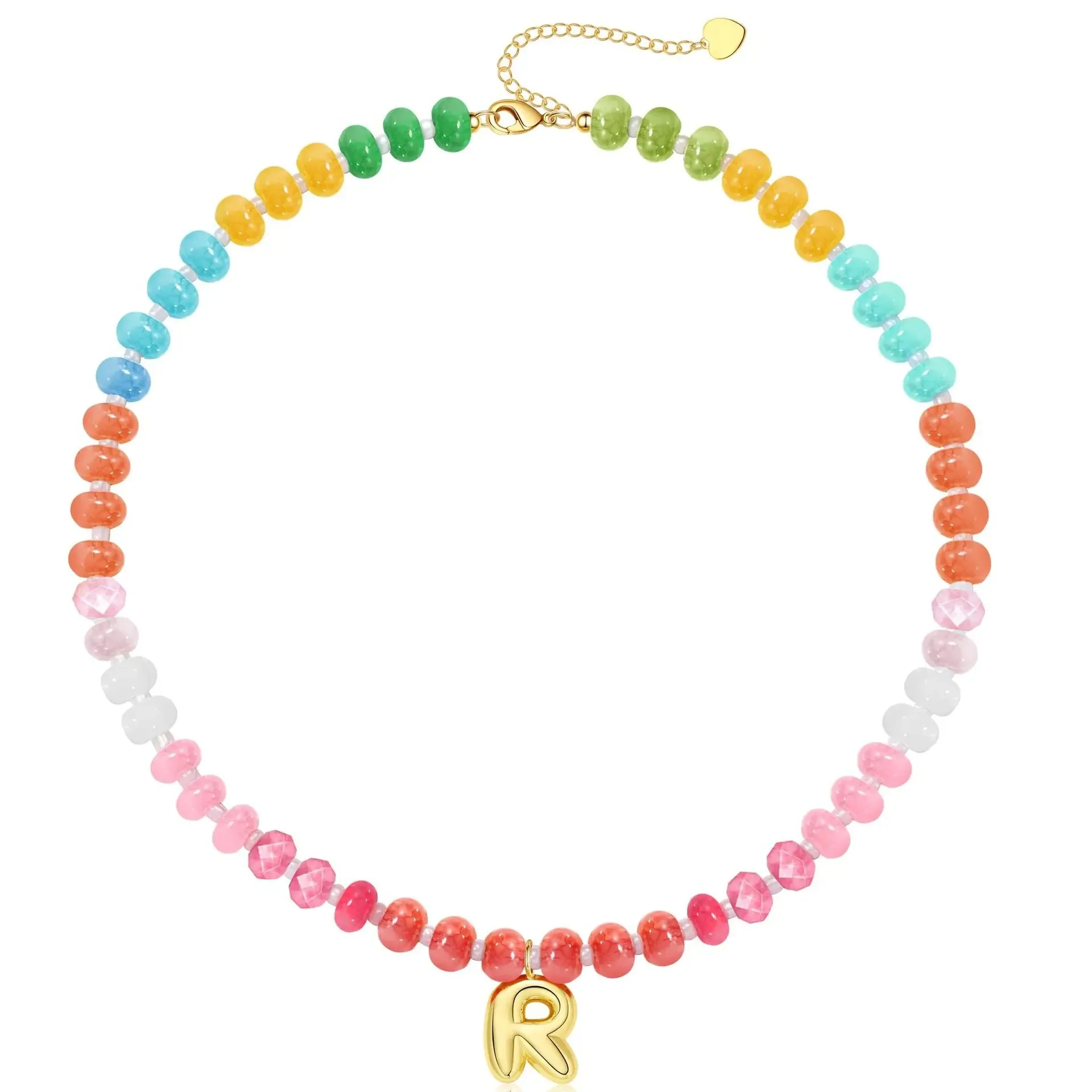 Initial Natural Stone Necklace - Image 20