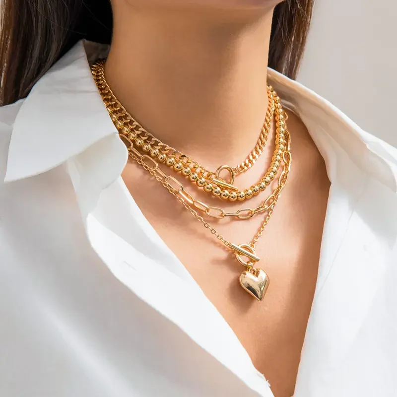 Love Heart Stackable Necklace Set - Image 5