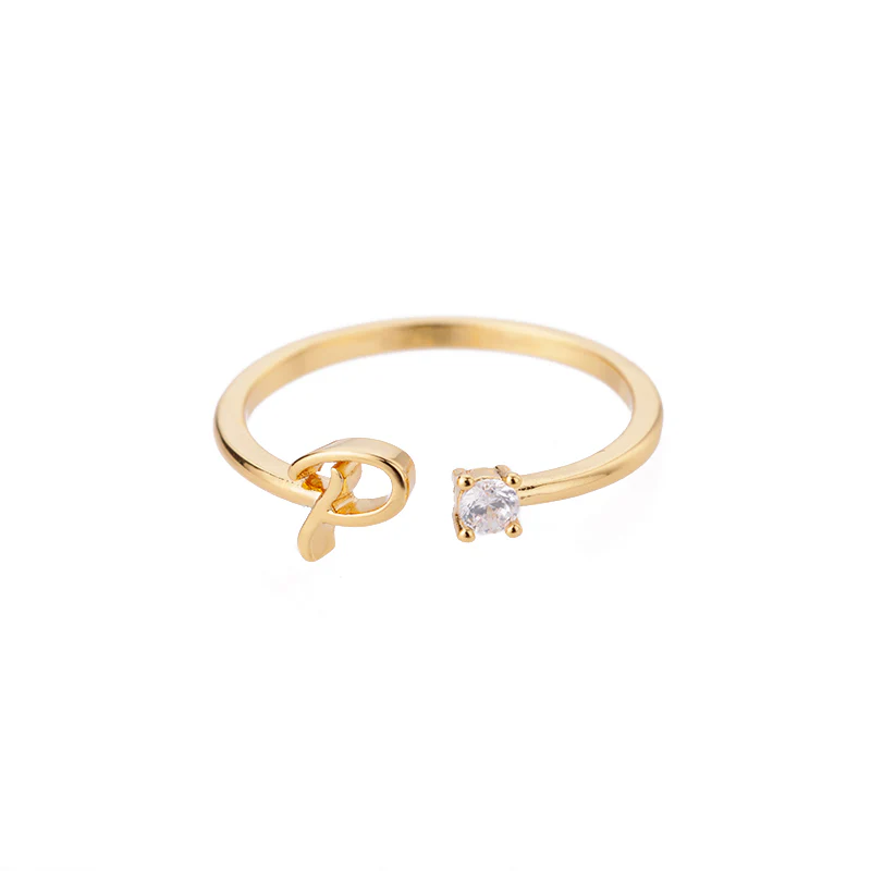 Mini Zircon Initial Ring - Image 19