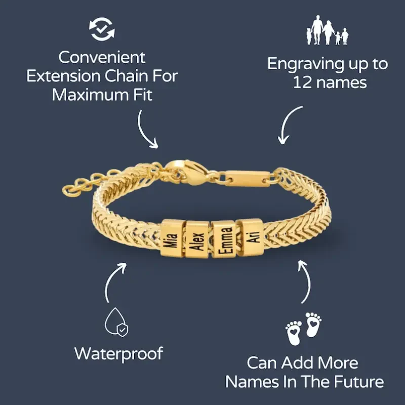 Personalized Family Name Bracelet