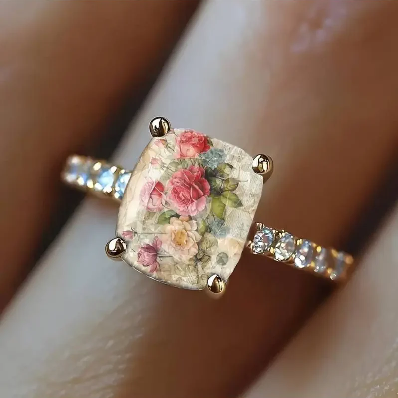 Rose Square Ring - Image 3