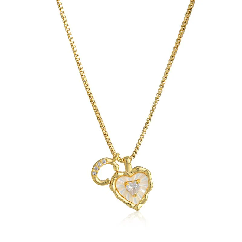 Scalloped Shell Heart Necklace - Image 29