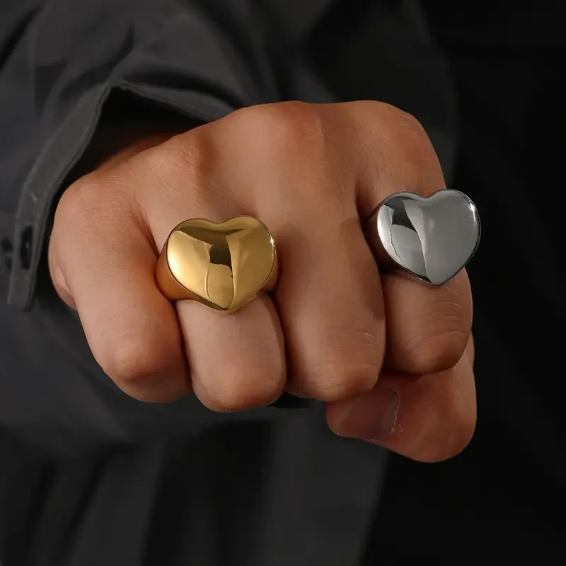 Smooth Heart Shaped Ring - Image 2