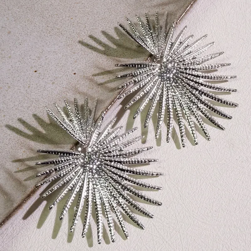Sunburst Hoop Earrings - Image 4