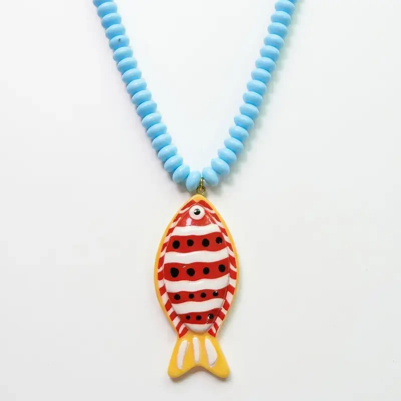Tropical Fish Beaded Necklace - Image 7
