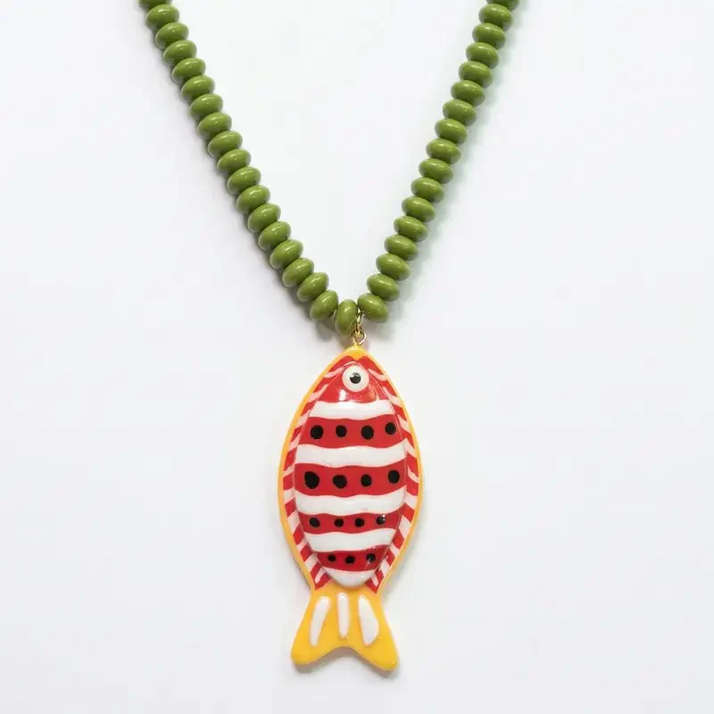 Tropical Fish Beaded Necklace - Image 8